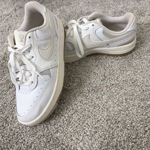 White and Cream Nike dunks